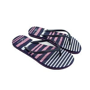 Claquettes de plage rayées, légères, antidérapantes, pour l'été, la piscine, la douche, avec logo personnalisé, Chanclas, sandales pour femmes et dames - Product Image 1