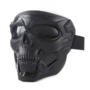 Masque tactique coupe-vent pour cosplay, masque de crâne squelette intégral avec lunettes de sport pour la chasse en plein air - Product Image 4