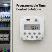 Minuteur programmable hebdomadaire numérique CN101A AC220V 16A avec écran LCD et couvercle de protection pour contrôle automatisé