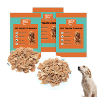 Friandises pour chiens en tranches fines de poulet séché à l'air, riches en protéines, pour l'alimentation des chiens adultes, directement de l'usine