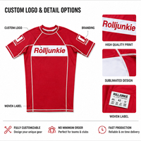 Créez Votre Propre Tenue de Sport de Grappling : Ensemble Col Rond, Manches Raglan, Uniforme d'Entraînement MMA, Rashguard Extensible BJJ et Short de Surf
