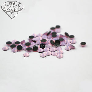 ASFA162 cristal artificiel verre rose opale Hot Fix strass pour vêtements fer à repasser artisanat bijoux broche chapeau brillant décoration - Product Image 3