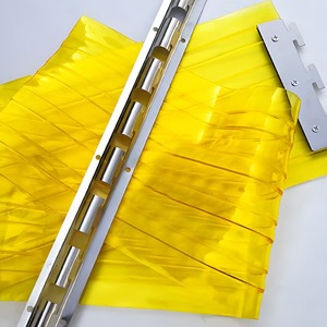 Yellow PVC Strip Curtain DOTP Quality Insect Proof UV/Heat/Oil Resistant 2mm 3mm Plastic Door Curtain 2m Length - Product Image 2