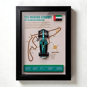 Carte du <span class=keywords><strong>circuit</strong></span> <span class=keywords><strong>de</strong></span> Formule 1 d'Abu Dhabi 2025, modèle <span class=keywords><strong>de</strong></span> voiture <span class=keywords><strong>de</strong></span> course AMR25, peinture décorative - Product Image 1