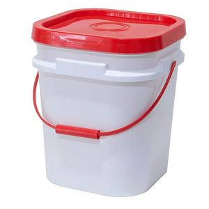 Bán buôn biểu tượng tùy chỉnh cấp thực phẩm PP chất liệu tái chế xô vuông nhựa vuông xô với nắp và xử lý - Product Image 6