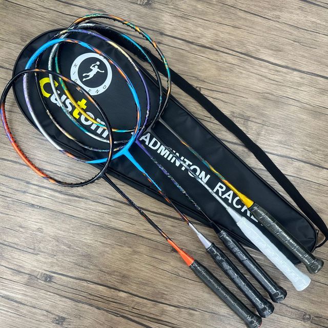 Unbranded Badminton Racket High Modulus Carbon Fiber Isometric Frame Head-Heavy 4U Offensive OEM Wholesale