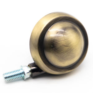 Roulettes de meubles en acier inoxydable et en laiton zingué pivotantes et verrouillables Roulettes à tige en forme de boule Fournisseurs de roulettes - Product Image 6