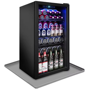 Factory New Portable <b>Waterproof</b> <b>Silicone</b> Mat with Raised Edges 20x20in Under Floor Mat for Mini Fridges & Electrical Appliances - Product Image 1