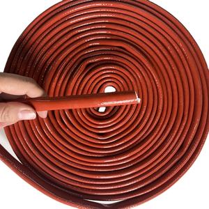 Manchon en fibre de verre haute température DEEM, manchon ignifuge, manchon en fibre de verre enduit de silicone, tuyau d'échappement résistant à la chaleur - Product Image 3