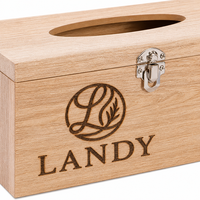 Boîte à mouchoirs en bois personnalisée, porte-serviettes en bois pour la maison, l'hôtel, le bureau, la salle de bain, vente en gros OEM