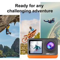 Caméra d'action 4K étanche DLC AT-M80TR 30M avec écran tactile de 2,0 pouces et stabilisation EIS pour le vlogging d'aventure en plein air