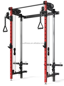 Dinuo Nueva Versión: Rack de Sentadillas Plegable Montado en Pared y Jaula para Cables |   Rack de Pesas Compacto para Gimnasio en Casa - Product Image 2