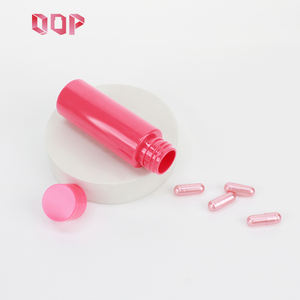 50ml Medicine Grade Eco-Friendly Recyclable <b>Pink</b> Empty Packaging Plastic PET Medicine Vitamin Pill Capsule <b>Bottle</b> With Cap - Product Image 3