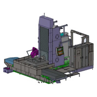 Centre d'usinage horizontal CNC Fanuc TSHD-1000 de haute précision, broche unique, cône BT50, 3 axes, usinage CNC pour l'aluminium
