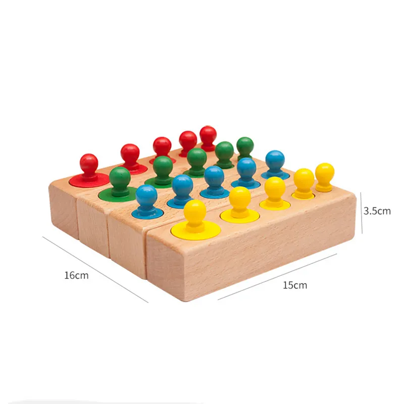 Jouet de puzzle en bois coloré matériau écologique blocs de bricolage jouet préscolaire éducatif pour les enfants.