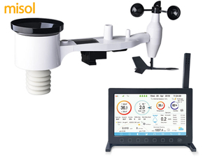 Stazione <span class=keywords><strong>Meteo</strong></span> Wireless 433Mhz con Display LED, 7 Sensori, Connessione Wi-Fi, Grado di Protezione IP44, Risoluzione Temperatura 1°C - Product Image 2