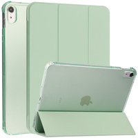 Pour iPad 10e et 11e génération A16, coque arrière transparente pour tablette, fonction veille/réveil automatique, anti-rayures, étui à rabat en cuir PU, 11 pouces