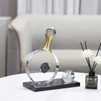 Ornement décoratif en cristal transparent de style européen Evelyn, luxe léger, pour entrée et chambre à coucher