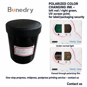 Tinta Polarizada que Cambia de Color, Rojo Izquierdo, Verde Derecho, Impresión de Imagen Espejo, Tinta de Seguridad para Etiquetas y Embalaje - Product Image 1