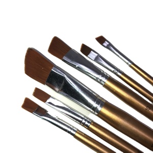Commercio all'ingrosso 6 pz materiale dei capelli in Nylon di migliore qualità artista pennello <span class=keywords><strong>per</strong></span> pittura ad <span class=keywords><strong>acquerello</strong></span> arte <span class=keywords><strong>pennelli</strong></span> Set - Product Image 2