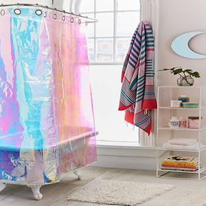 Rideaux <span class=keywords><strong>de</strong></span> <span class=keywords><strong>douche</strong></span> colorés, salle <span class=keywords><strong>de</strong></span> bain, plastique décoratif, PEVA EVA, <span class=keywords><strong>rideau</strong></span> <span class=keywords><strong>de</strong></span> <span class=keywords><strong>douche</strong></span> irisé arc-en-ciel - Product Image 2