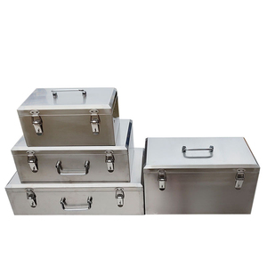 Caja de herramientas de metal con bisagras Ip67 Caja de conexiones eléctricas Caja de distribución de caja de acero inoxidable impermeable para exteriores - Product Image 3