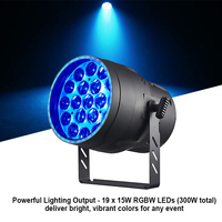 Igreslite 19X15W RGBW 4in1 LED Zoom Par Can Stage Light DMX512 Projecteurs contrôlés pour DJ Théâtre Mariage RGBW LED Par Light