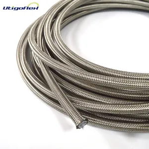 Wholesale Price SAE100 R14 Hydraulic Hose 1/4" 3/8" Reinforced with Braided Stainless Steel Wire PTFE Tube