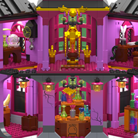 Ensembles de blocs de construction DIY tendance TikTok en gros, boutique magique, modèle de jouet fantastique et de science-fiction, décoration intérieure, matériau ABS