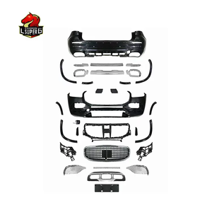 Kit de carrosserie AMG pour <span class=keywords><strong>Mercedes</strong></span> Benz <span class=keywords><strong>GLC</strong></span> X253 <span class=keywords><strong>GLC</strong></span> <span class=keywords><strong>350</strong></span> 400 450 y compris pare-chocs de voiture Accessoires Grille Spoiler arrière Diffuseur arrière - Product Image 1