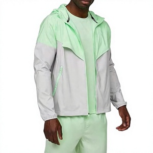 Custom <b>Wind</b> <b>Breaker</b> Tracksuit True to Size Outfit 2 Piece Set Colorblock Nylon Jacket Windbreaker Short Set Men - Product Image 1