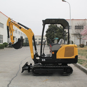 Mini-excavatrice Ez 25 sur roues, machine de construction compacte avec un rayon de braquage court pour le déneigement et les travaux sur chantier - Product Image 2