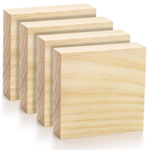 Bloques de <span class=keywords><strong>Madera</strong></span> sin Acabado para Arte y Manualidades, Paneles de <span class=keywords><strong>MDF</strong></span> para Manualidades, Ideales para Manualidades, Pintura, Proyectos de Bricolaje, Tallado, <span class=keywords><strong>Grabado</strong></span> - Product Image 4