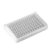 Plaque d'étiquette enzymatique Elisa à haute adsorption fond plat de plaque Elisa 96 puits pour lecteur de microplaques Elisa