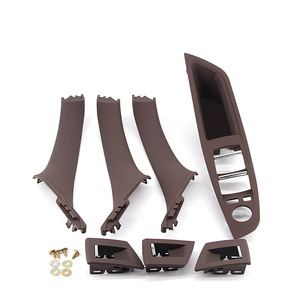 Cubierta embellecedora del panel de la manija de la puerta interior para BMW Serie 5 F10 F11 F18 2010-2016, kit de marco de plástico para el salpicadero - Product Image 1