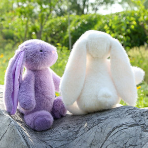 Peluche de conejo transfronterizo al por mayor, adorable muñeco de conejo de orejas caídas, muñeco de trapo reconfortante de algodón PP, regalo perfecto - Product Image 3