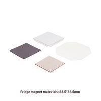 Lot de 50 aimants carrés en acrylique 50*50 63.5*63.5 pour réfrigérateur, machine de fabrication d'aimants en acier pour la création de souvenirs à usage domestique