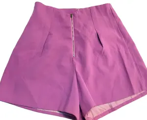 Roupas usadas por atacado para mulheres, shorts de cintura alta em tecido de alta qualidade com design de moda