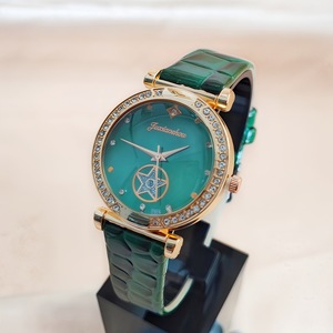 <strong>Women's</strong> Luxury Quartz Alloy Case Pointer Dial Eco-Friendly Folding Clasp PU <strong>Watch</strong> Strap Fashion <strong>Set</strong> - Product Image 5