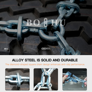 Chaînes à neige en acier allié robustes et résistantes à l'usure <span class=keywords><strong>BOHU</strong></span> TNP 12.00-20 pour camions 315/80-22.5, état neuf - Product Image 6