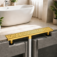 CE ISO9001 Moderne Drain de douche linéaire long en acier inoxydable SUS 304 pour salle de bain, baignoire, cuisine, drain de sol, hôtel, extérieur