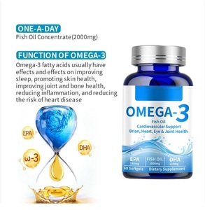 Huile de poisson biologique OEM GMP à marque privée, supplément naturel en gélules molles d'Oméga 3 <span class=keywords><strong>EPA</strong></span> <span class=keywords><strong>DHA</strong></span> pour la santé immunitaire et cutanée, vente en gros d'huile de poisson - Product Image 2
