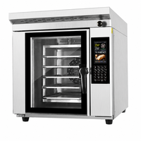 Four à convection rotatif électrique commercial à 5 plateaux, en acier inoxydable robuste, équipement de boulangerie industriel, pour camion de restauration
