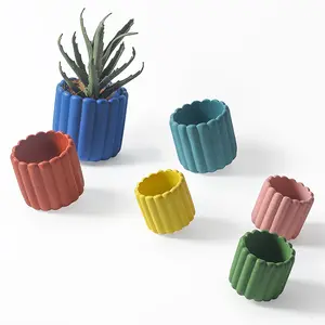 Creative Colorful Speckled Glaze Rough Design Bulk Ceramic Planter Flower Pot For Aloe
