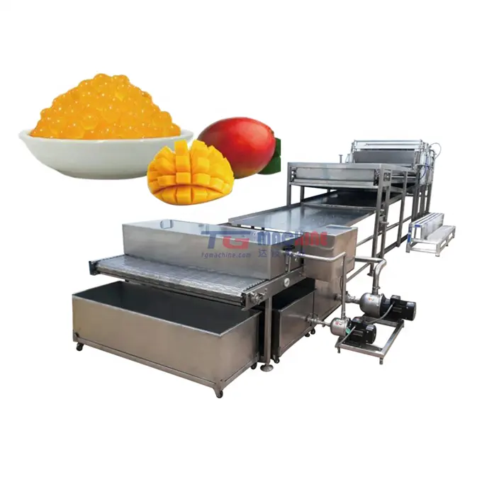 Automatic Jelly Ball Bursting Boba Pearls Popping Boba Production Line