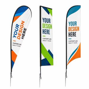 Logo Outdoor Advertising Drop Beach for Promotional Business Event Banner Custom Feather Flag With <b>Pole</b> - Product Image 1
