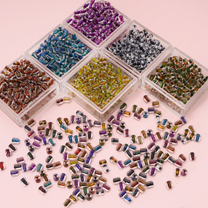 Kính Gạo Hạt xi lanh Retro mực sơn handmade DIY Tự chế hạt vòng đeo tay di động - Product Image 3