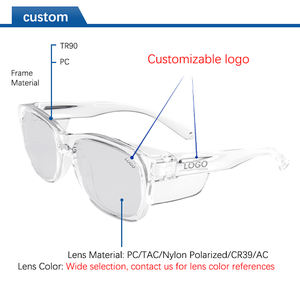 نظارات FUYUANDA الجديدة لسلامة الكمبيوتر نظارات سباحة رياضية من السيليكون الأسود إطار نايلون لحماية العين حمام سباحة - Product Image 5