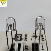 Prix usine bonne qualité Ultra lumineux 5mm forme ovale rouge 660nm jaune 590nm bicolore double couleur Led Diodes 1000 pièces par sac