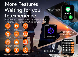 Nouvelle arrivée, dispositif portable, surveillance de la fréquence cardiaque, écran tactile AMOLED de 1,97 pouce, montre connectée ZW69 pour hommes et femmes - Product Image 6